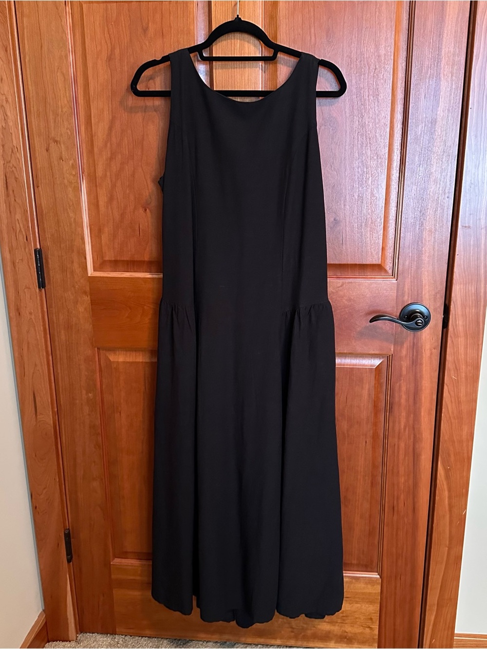 Classic Black Sleeveless Maxi Dress